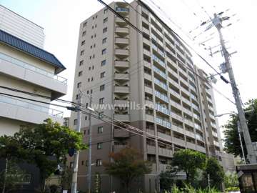 モンセーヌ住吉川公園１番館の外観（北西側から）