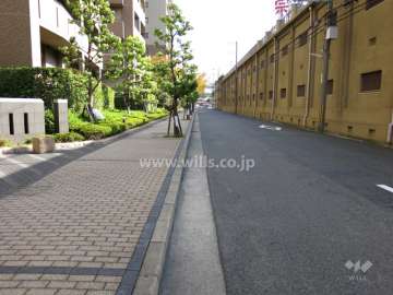 敷地南側の前面道路