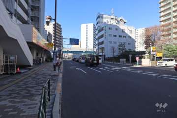 敷地北東側の前面道路　　