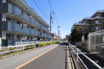 敷地北側の前面道路(東側から)