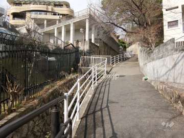 敷地東側の前面道路