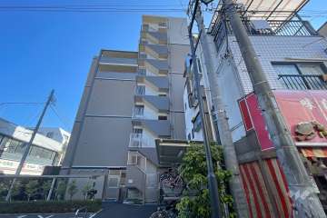 サンクレイドル柴又駅前の外観（北西側から）