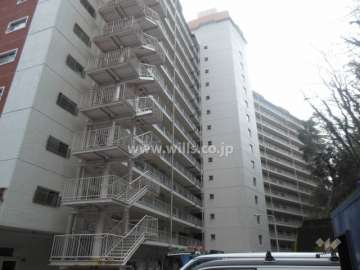 マンション住吉川の外観（北西側から）