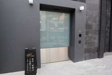 駐輪場の出入口