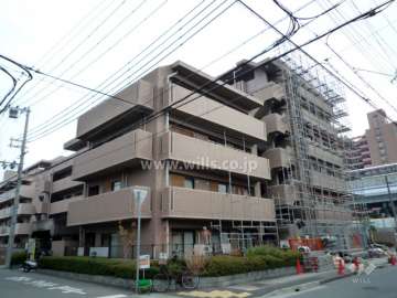 ダイアパレス東灘深江本町の外観（北西側から）