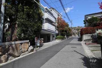 敷地東側の前面道路