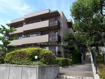 リーベスト御影Ｂ棟の外観（南東側から）