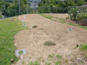 敷地南側の栽培スペース