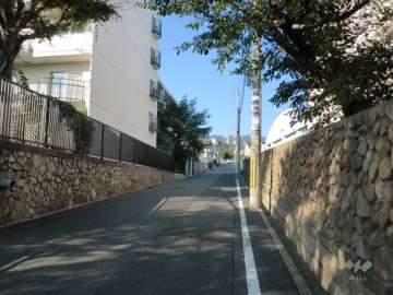 敷地東側の前面道路