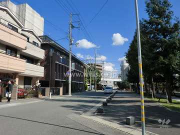敷地北側の前面道路