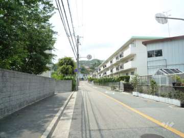 敷地南側の前面道路