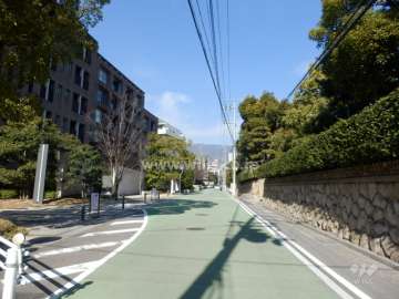 敷地東側の前面道路