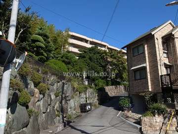 敷地南西側の前面道路