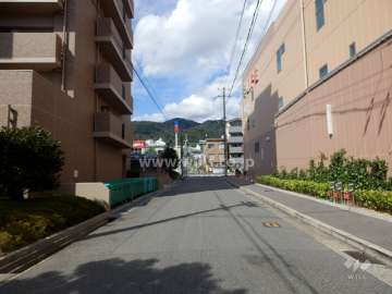 敷地東側の前面道路