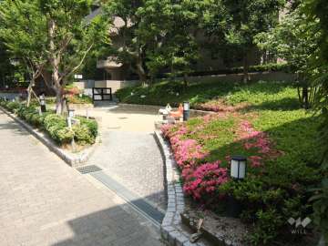 敷地に隣接した公園