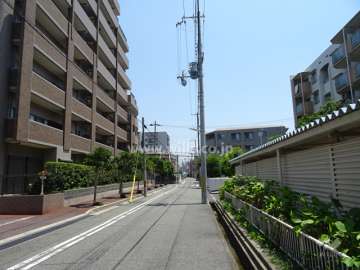 敷地南側の前面道路