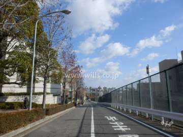 敷地南側の前面道路