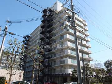 魚崎レックスマンション2号棟の外観（北西側から）