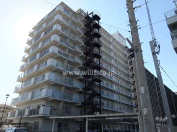 魚崎レックスマンション2号棟の外観（北東側から）