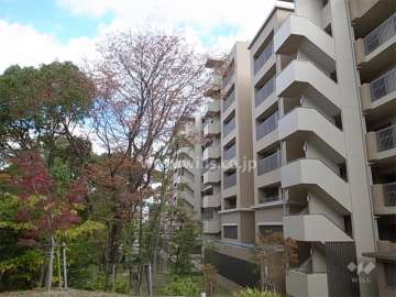 敷地の北側には緑地スペースがあります。