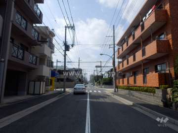 敷地南側の前面道路