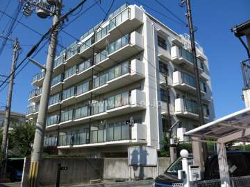 ラール住吉川スカイハイツの外観（南東側から）