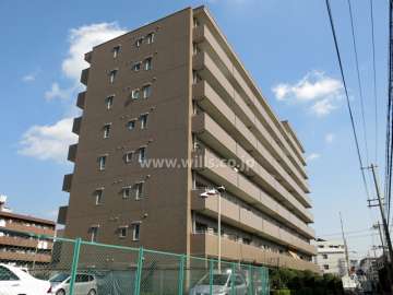 住吉川東パークホームズの外観（南西側から）