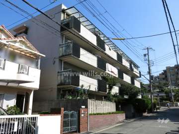 住吉川ダイヤハイツの外観（南西側から）
