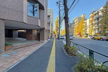 敷地北側の前面道路
