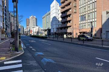 敷地南西側の前面道路