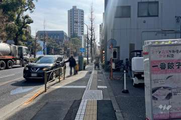 敷地東側の前面道路　