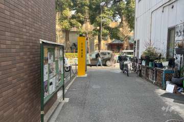 敷地南側の前面道路