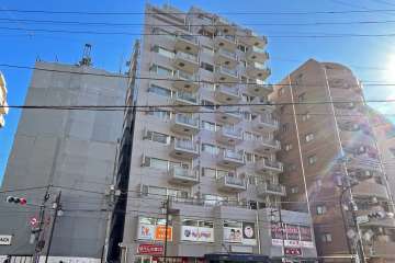 グランドシティ白山の外観（北西側から）
