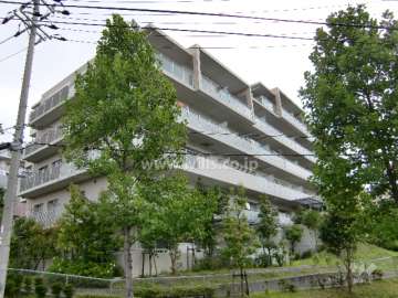 ルネサンクタスナシオンヒルズD1棟の外観（南側から）