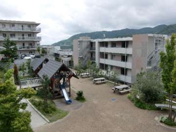 ルネサンクタスナシオンヒルズD2棟の外観（北側から）