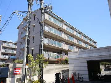 香櫨園フラットB棟の外観（南西側から）