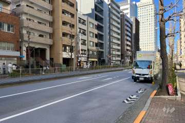 敷地東側の前面道路　