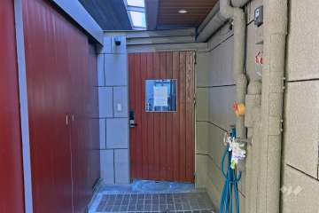 駐輪場の出入り口