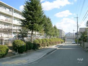 敷地の南側は一戸建てが立ち並んでいます。