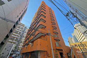 朝日江戸川橋マンションの外観（北東側から）