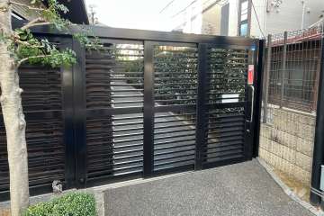 駐輪場の出入り口