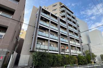 オープンレジデンシア小石川播磨坂の外観（北東側から）