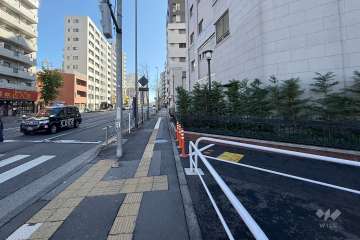 敷地北東側の前面道路
