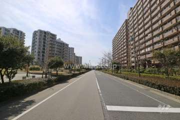 敷地北西側の前面道路