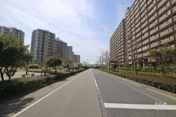 敷地北西側の前面道路