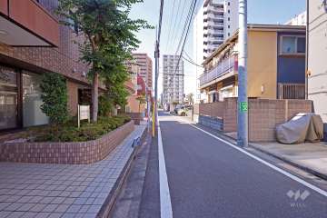 敷地北側の前面道路（東側から）
