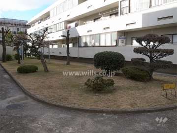 敷地中央にある中庭