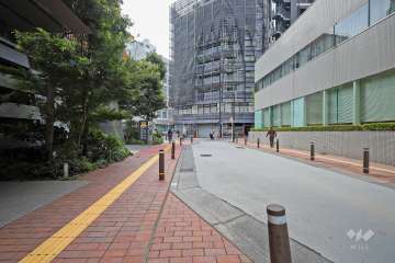 敷地北側の前面道路(東側から)