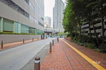 敷地北側の前面道路(西側から)