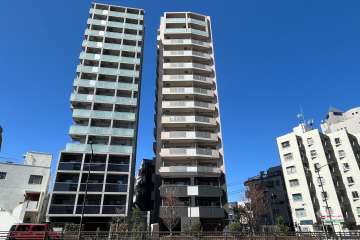 ラシュレ池袋椎名町の外観（南東側から）